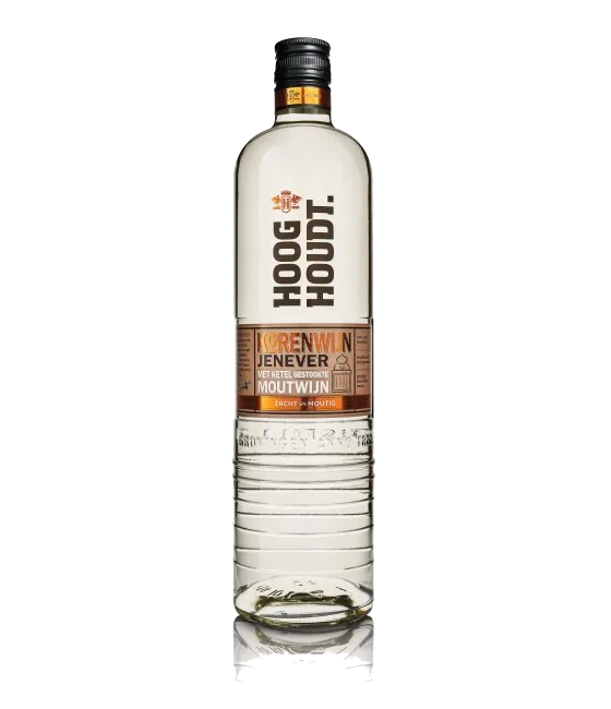 Hooghoudt Korenwijn Jenever, fles bij slijterij t Bockje in Bathmen