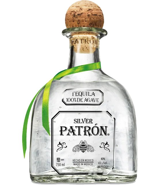 Patron Tequila Silver, fles bij slijterij t Bockje in Bathmen