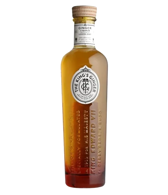 King’s Ginger liqueur, fles bij slijterij t Bockje in Bathmen