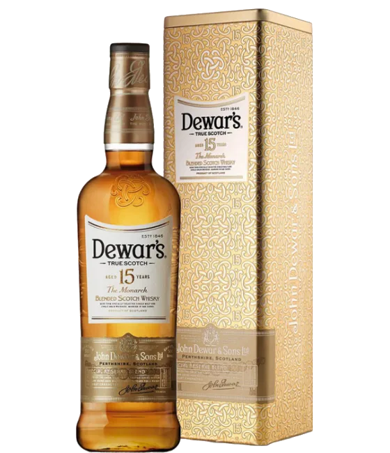 Dewar’s 15 YR, fles bij slijterij t Bockje in Bathmen