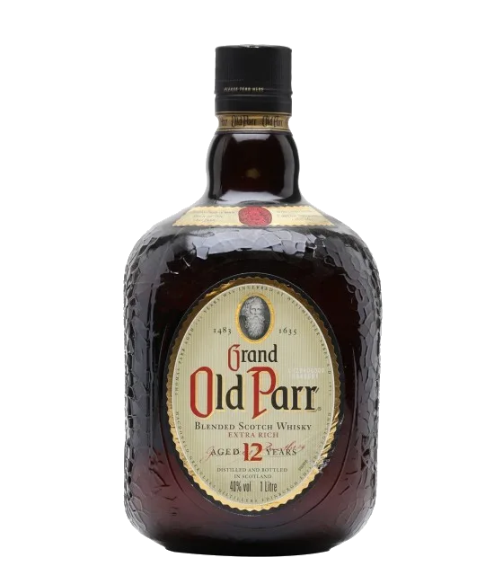 Grand Old Parr 12 Years, fles bij slijterij t Bockje in Bathmen