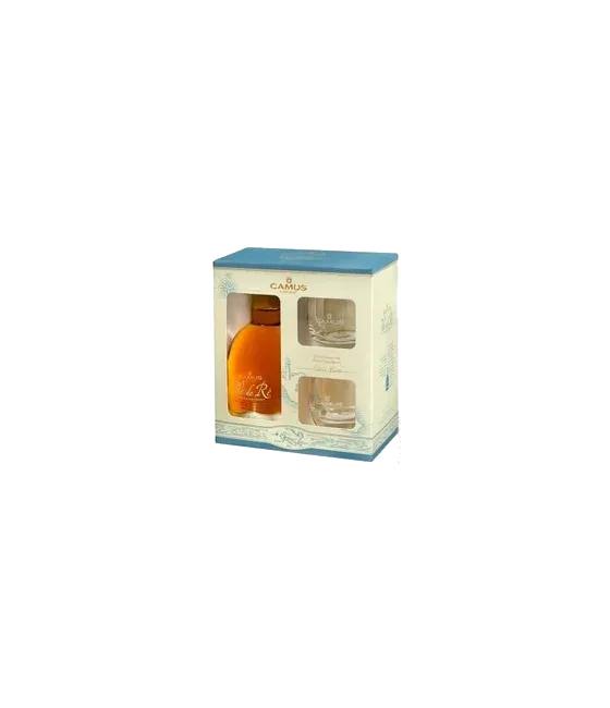 Ile de Re cognac by Camus geschenk + 2 glazen, fles bij slijterij t Bockje in Bathmen