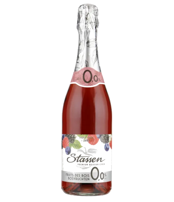 Stassen Degre Zero Bosvruchten Cider 0,0, fles bij slijterij t Bockje in Bathmen