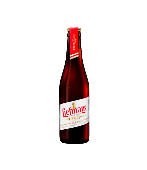 Liefmans Kriek Brut, fles bij slijterij t Bockje in Bathmen