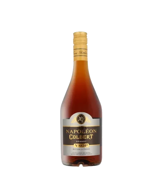 Napoleon Colbert VSOP Brandy, fles bij slijterij t Bockje in Bathmen