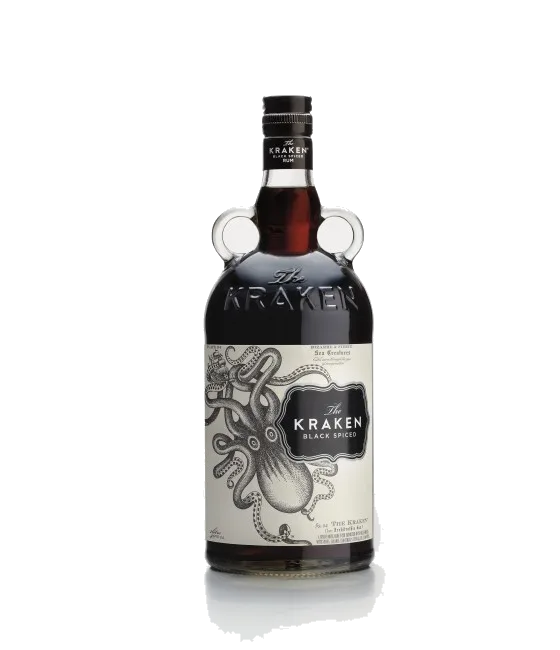 Kraken Spiced Rum, fles bij slijterij t Bockje in Bathmen