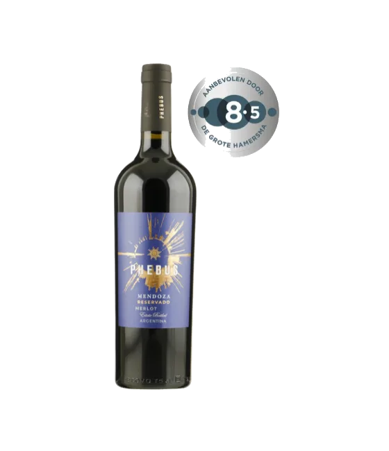 Phebus Mendoza Reservado Merlot, fles bij slijterij t Bockje in Bathmen