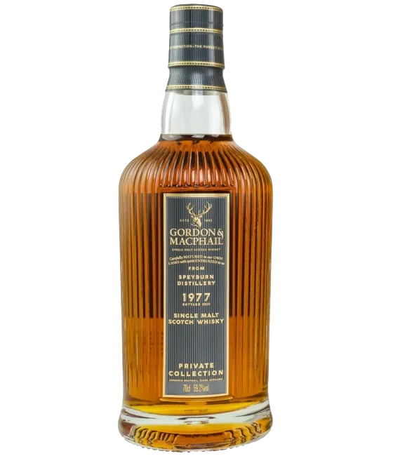 Gordon & MacPhail Private Collection Speyburn 1977, fles bij slijterij t Bockje in Bathmen