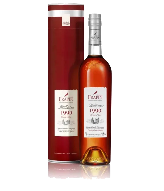 Frapin Cognac Grande Champagne Millésime 1990 30 Years Old, fles bij slijterij t Bockje in Bathmen