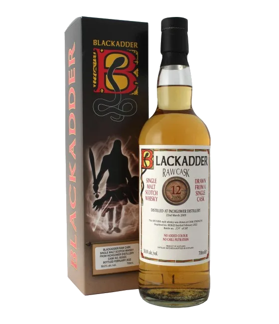 Black Adder Inchgower 2009, fles bij slijterij t Bockje in Bathmen