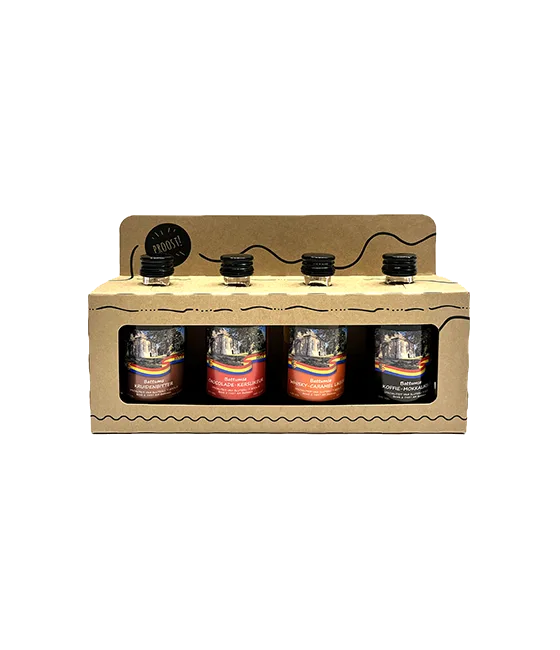 Battumse Miniaturen 4x5cl, fles bij slijterij t Bockje in Bathmen