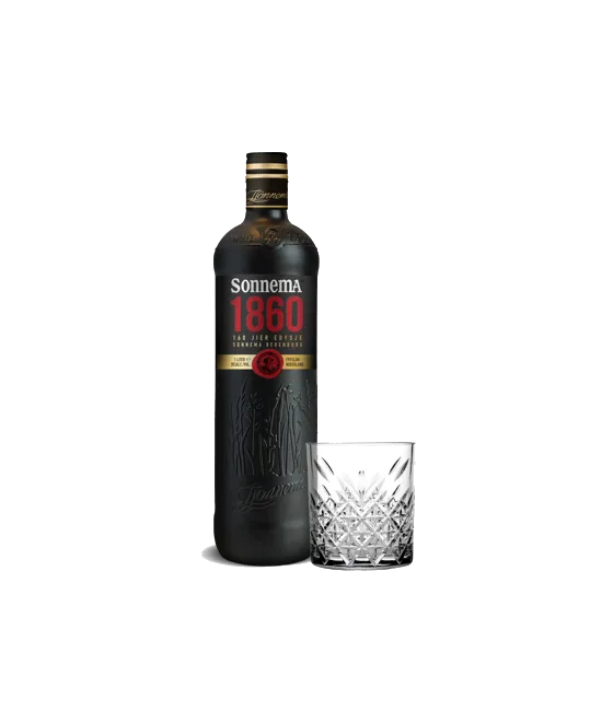 SONNEMA 1860 Beerenburger, fles bij slijterij t Bockje in Bathmen