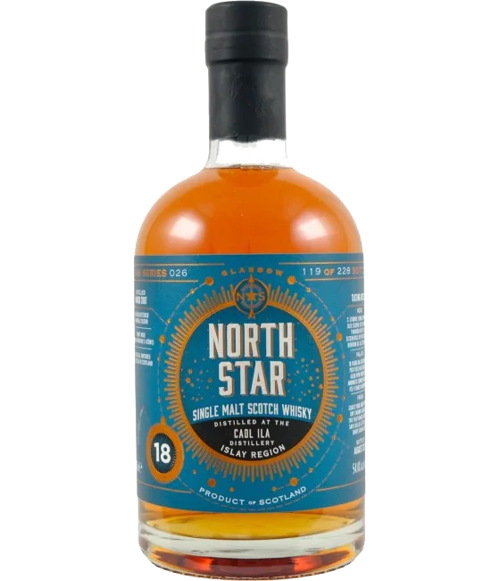 North Star Spirits Caol Ila 18Y 2007 Cask Series 02, fles bij slijterij t Bockje in Bathmen