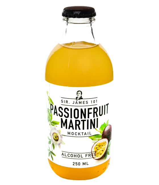 Sir. James 101 Passionfruit Martini, fles bij slijterij t Bockje in Bathmen