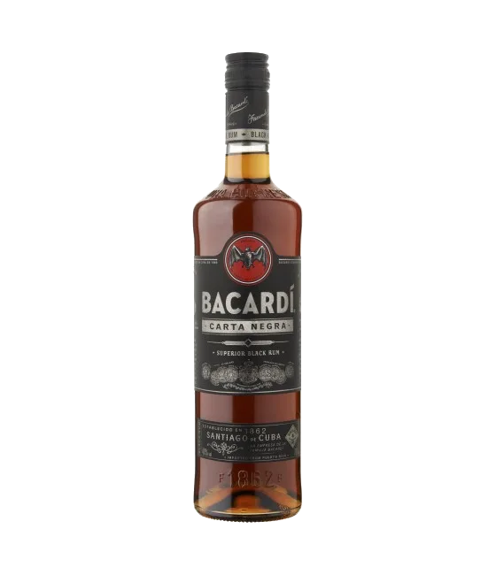Bacardi Carta Negra, fles bij slijterij t Bockje in Bathmen