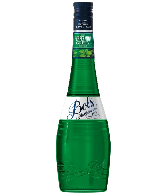 Bols Peppermint, fles bij slijterij t Bockje in Bathmen