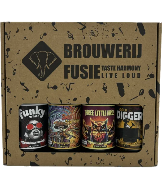 Brouwerij Fusie Biermix 4x 30CL, fles bij slijterij t Bockje in Bathmen