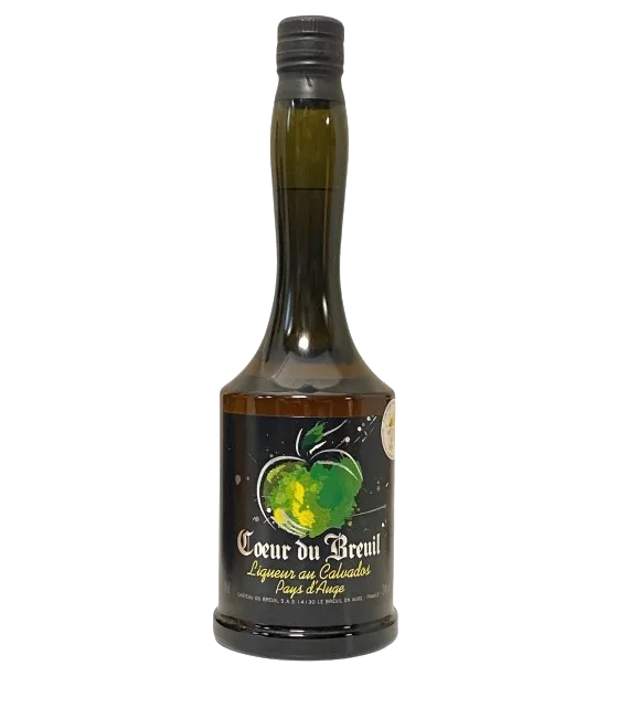 Coeur Du Breuil Liqueur au Calvados, fles bij slijterij t Bockje in Bathmen