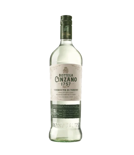 Cinzano Bottega 1757 Vermouth di Torino Extra Dry, fles bij slijterij t Bockje in Bathmen