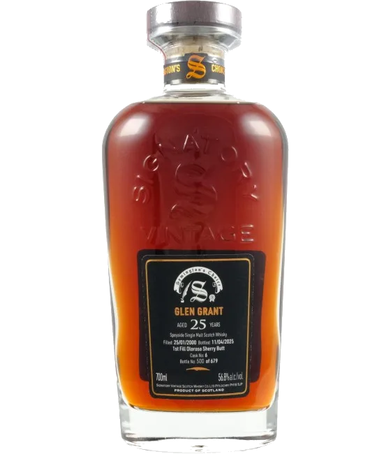 Signatory Vintage Glen Grant 25Y 2000 #6, fles bij slijterij t Bockje in Bathmen