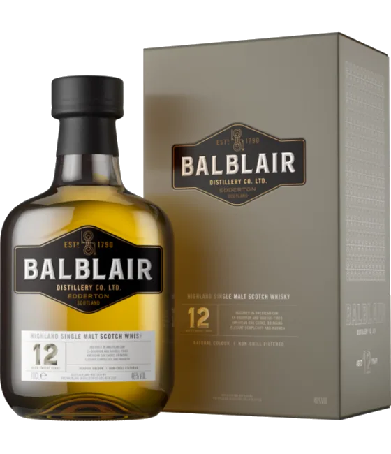 Balblair 12 Years Old Single Malt Whisky, fles bij slijterij t Bockje in Bathmen