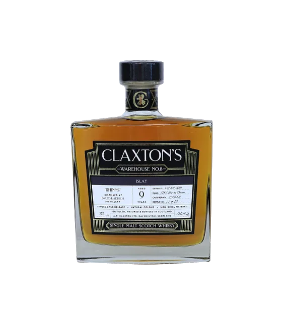 Claxton’s Single Cask Rhinns 2011 – 9yo, fles bij slijterij t Bockje in Bathmen