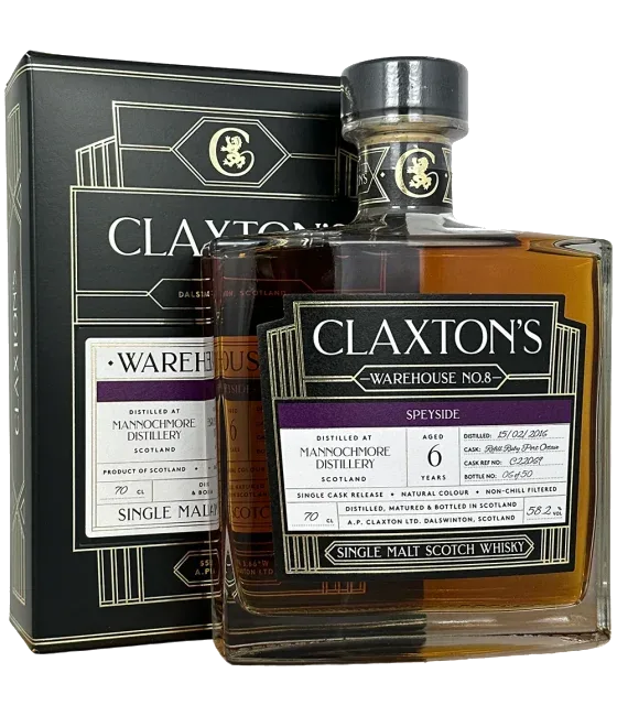 Claxton’s Warehouse No.8 Mannochmore 6 Years Old, fles bij slijterij t Bockje in Bathmen