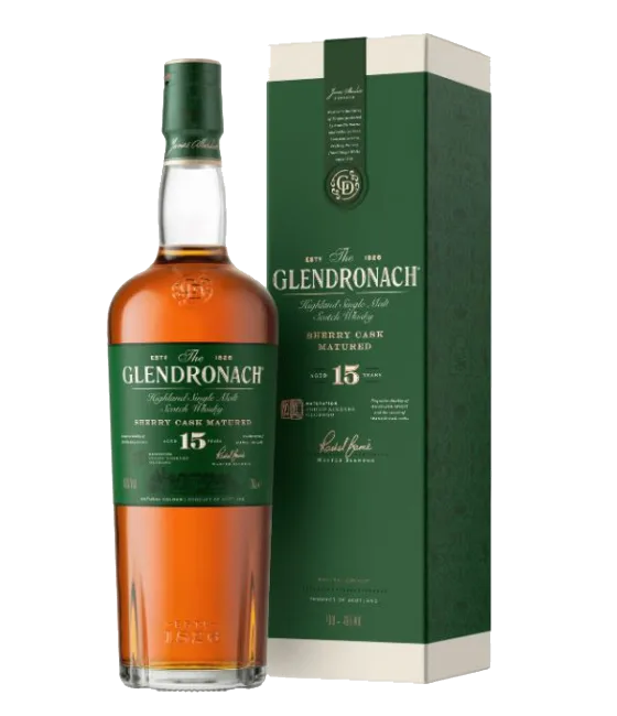 Glendronach 15 Years Old Sherry Cask Matured, fles bij slijterij t Bockje in Bathmen