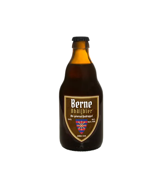 Berne Abdijbier Abt Generaal Quadrupel, fles bij slijterij t Bockje in Bathmen
