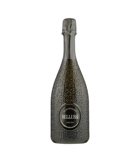 Bellussi Blanc de Blancs Extra Brut, fles bij slijterij t Bockje in Bathmen