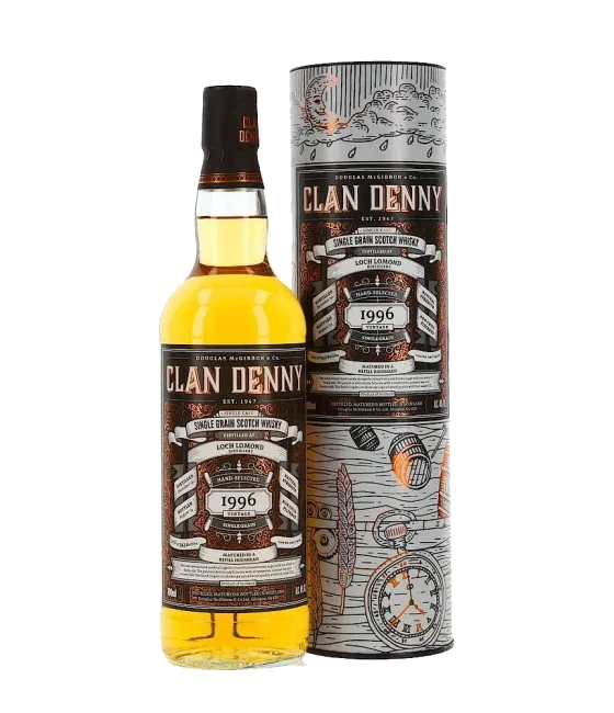 Loch Lomond 22 Years – 1996 Lomond Clan Denny, fles bij slijterij t Bockje in Bathmen