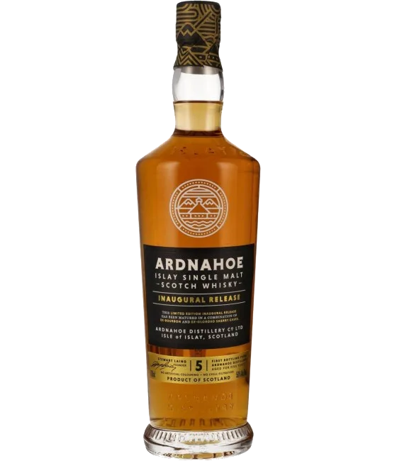 Ardnahoe Inaugural Release 5 Years Old, fles bij slijterij t Bockje in Bathmen