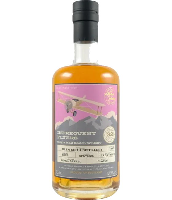 Infrequent Flyers Glen Keith 32 Years Old 1993, fles bij slijterij t Bockje in Bathmen