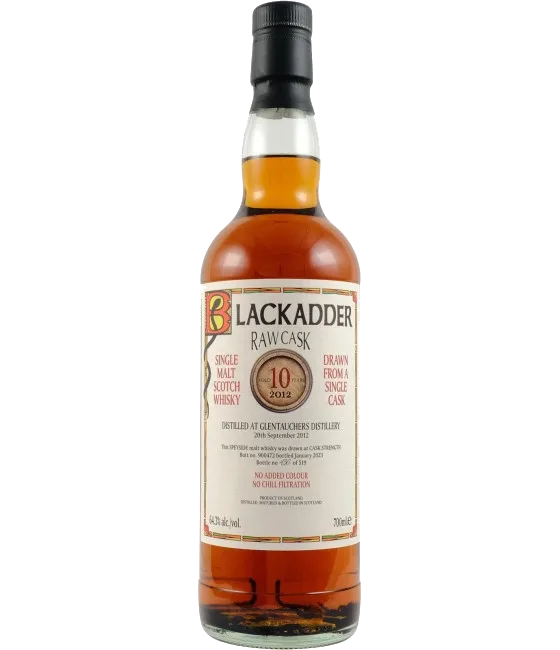 Blackadder Glentauchers 2012, fles bij slijterij t Bockje in Bathmen