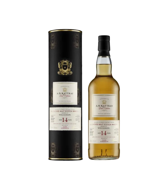 AD RATTRAY WILLIAMSON 14 Years Old, fles bij slijterij t Bockje in Bathmen
