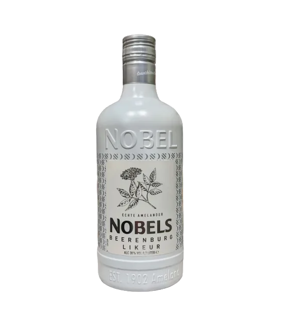 Nobels Beerenburg Likeur, fles bij slijterij t Bockje in Bathmen