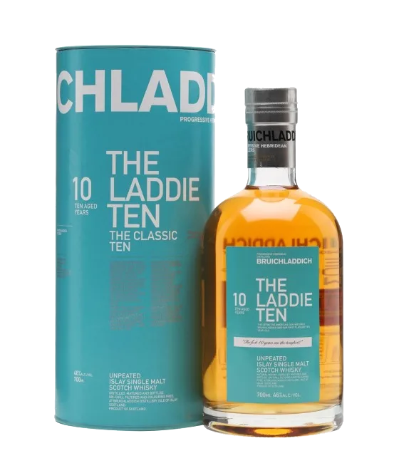 Bruichladdich Laddie Ten 10 Years Old, fles bij slijterij t Bockje in Bathmen