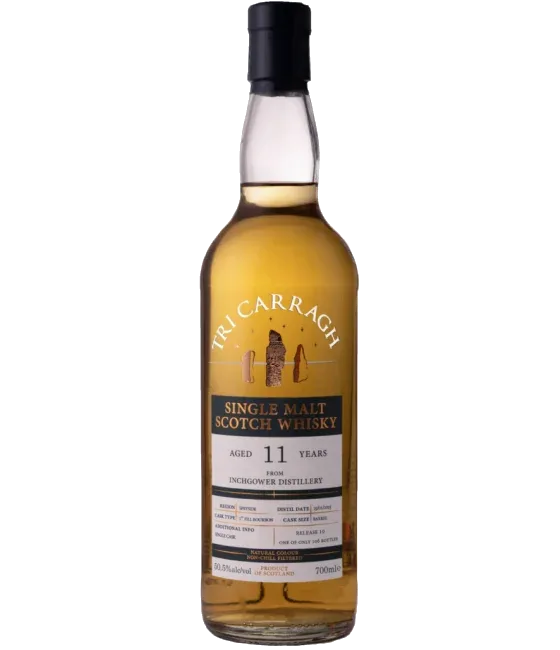 Tri Carragh Inchgower 11 Years Old 2015, fles bij slijterij t Bockje in Bathmen