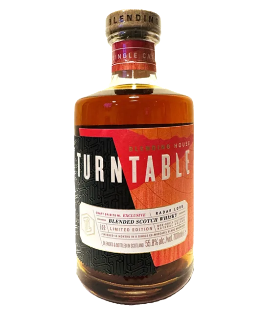 Turntable Radar Love, fles bij slijterij t Bockje in Bathmen