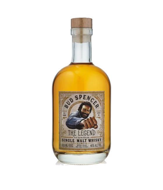 BUD Spencer THE Legend Single Malt Whisky, fles bij slijterij t Bockje in Bathmen