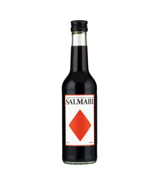 Salmari Premium Salmiak Liquor, fles bij slijterij t Bockje in Bathmen