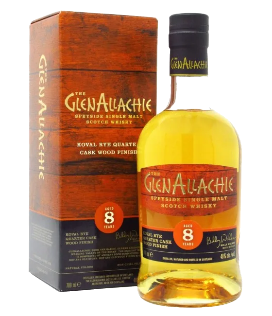 GlenAllachie 8Y Koval Rye Quarter Cask Wood Finish, fles bij slijterij t Bockje in Bathmen