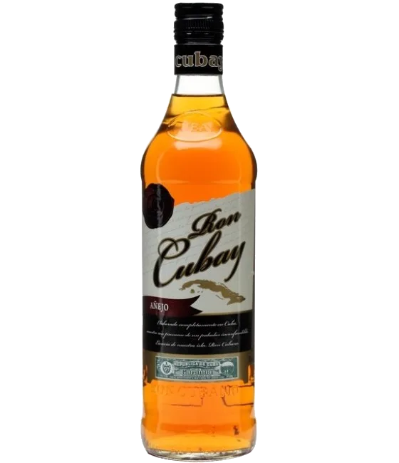 Ron Cubay Añejo, fles bij slijterij t Bockje in Bathmen