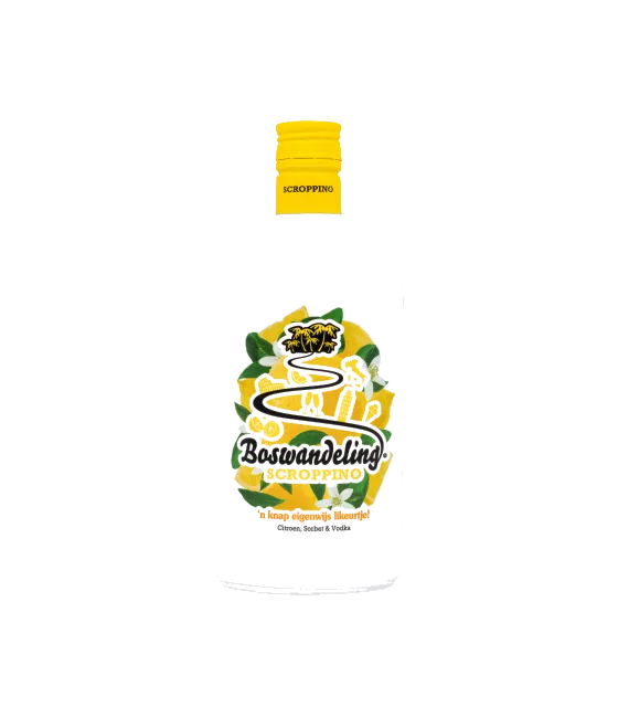 Boswandeling Scroppino (Limited Edition), fles bij slijterij t Bockje in Bathmen