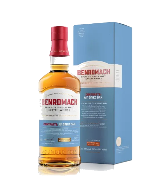 Benromach 2012 Contrasts: Air Dried Oak, fles bij slijterij t Bockje in Bathmen