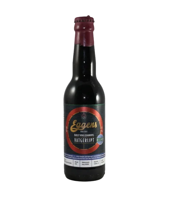 Eggens Barley Wine Quadrupel Vatgerijpt 008/2025, fles bij slijterij t Bockje in Bathmen