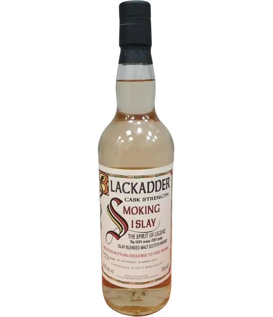 Blackadder Smoking Islay 10Y, fles bij slijterij t Bockje in Bathmen