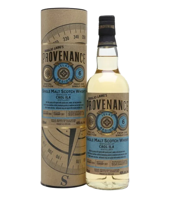 Caol Ila Provenance 6 YEARS Old Islay Single Malt Whisky, fles bij slijterij t Bockje in Bathmen