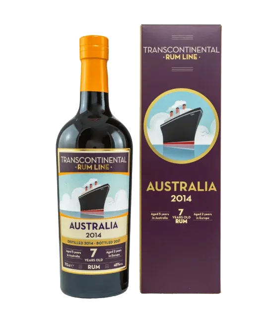 Transcontinental Rum Australia 2014, fles bij slijterij t Bockje in Bathmen