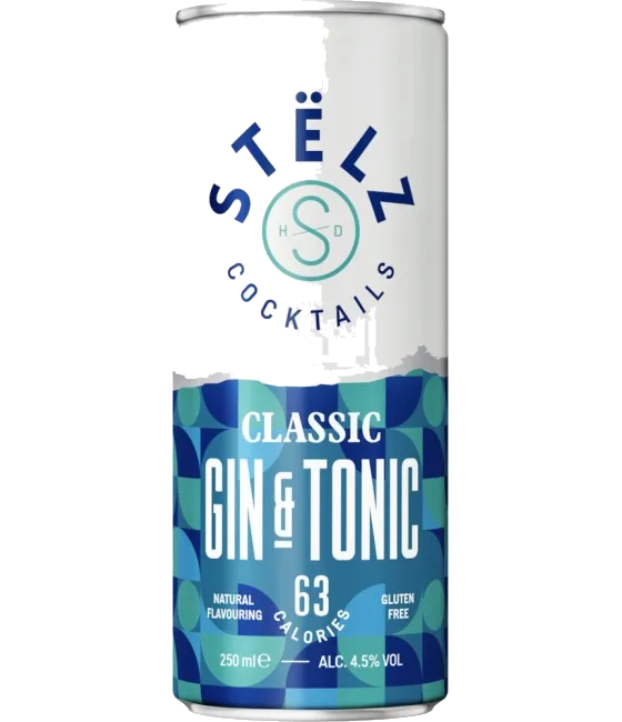 Stëlz Mixed Classic Gin&Tonic, fles bij slijterij t Bockje in Bathmen